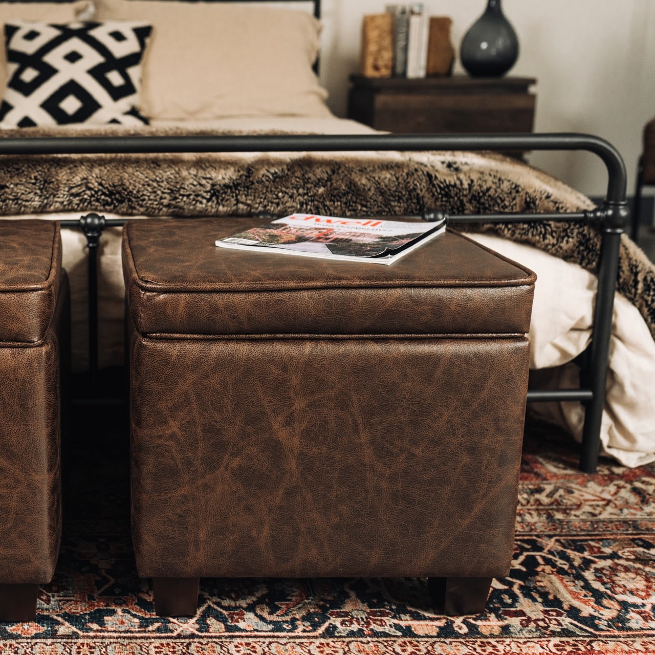4 Ways to Decorate with Faux Leather Furniture - Wovenbyrd